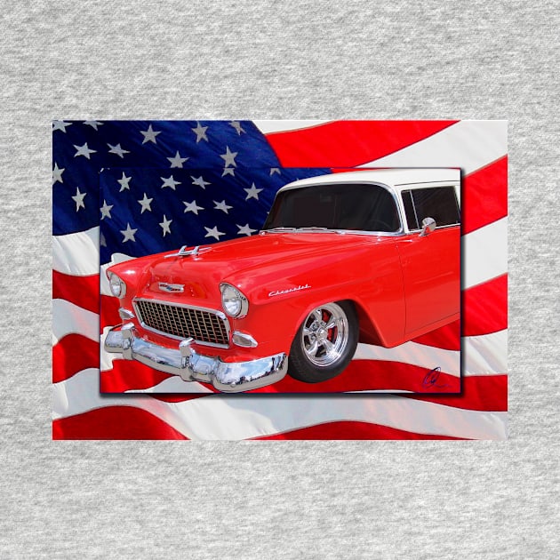 Patriotic 55 Chevy by cthomas888